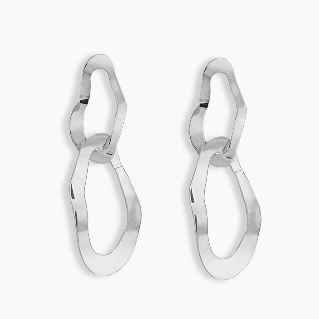 Déclaration Double Earrings in Sterling Silber | GOVEN